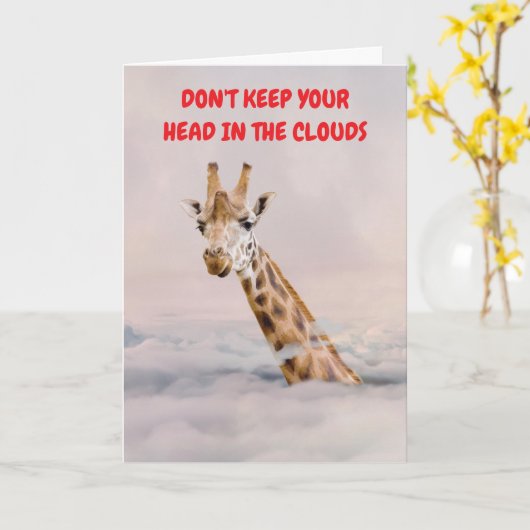 DON'T KEEP YOUR HEAD IN THE CLOUDS. カード (黄色い花)