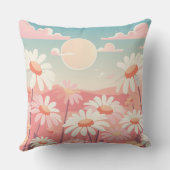 Don't Kill My Vibe -レトロデイジーサンシャインアート クッション (裏面)