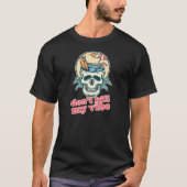 Don't Kill My Vibe Beach Skull Tシャツ (正面)