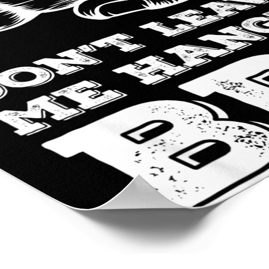 Dont Leave Me Hanging Bro - Fist Bump ポスター (角)