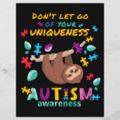 Don't Let Go Of Your Uniqueness Autism Awareness チラシ (正面)