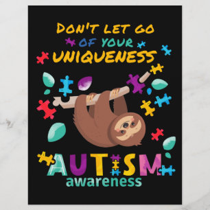 Don't Let Go Of Your Uniqueness Autism Awareness チラシ