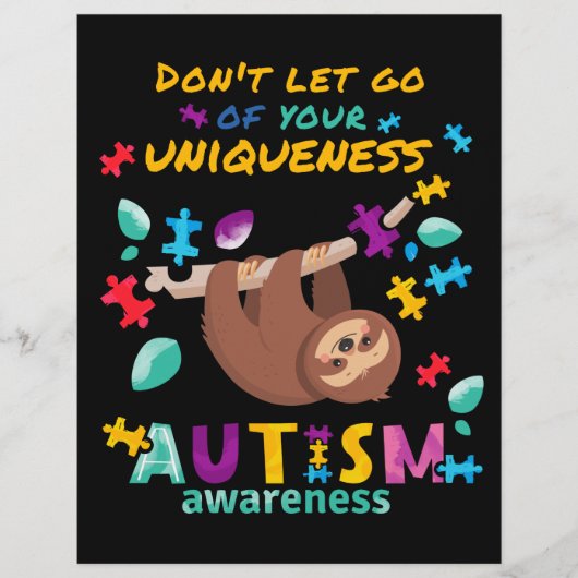Don't Let Go Of Your Uniqueness Autism Awareness チラシ (正面)