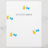 Don't Let Go Of Your Uniqueness Autism Awareness チラシ (裏面)