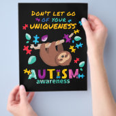 Don't Let Go Of Your Uniqueness Autism Awareness チラシ (手)