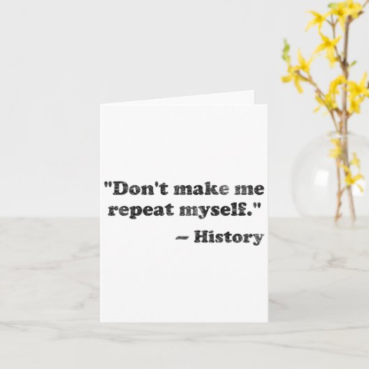 Dont Let Me Repeat Myself History 1  カード (黄色い花)