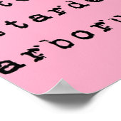 Dont let the bastards grind you down Latin  black  ポスター (角)