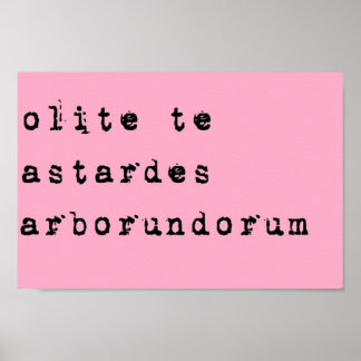 Dont let the bastards grind you down Latin black ポスター