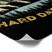 Don't Let The Hard Days Win Insrational Motivation ポスター (角)