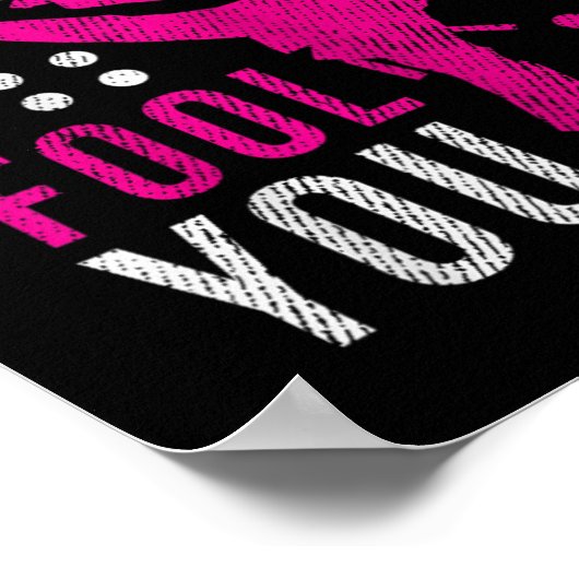 Dont Let The Ponytail Fool You Funny Karate Girl ポスター (角)