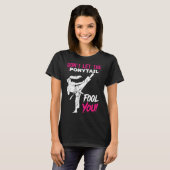 Don't Let The Ponytail Fool You Karate Funny Karat Tシャツ (正面フル)