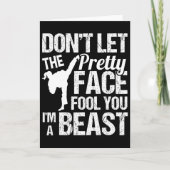 Dont Let The Pretty Face Fool You Karate Taekwondo カード (正面)