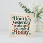 Don't Let Yesterday Take Up Too Much Of Today 招待状 (スタンド正面)