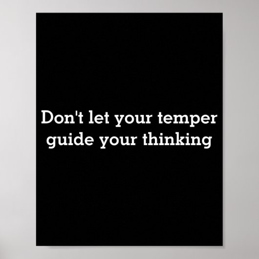 Dont Let Your Temper  ポスター (正面)