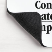 Don't Lie Don't Steal Congress Hates The Competiti マウスパッド (コーナー)