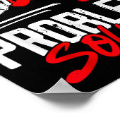 Don't Like Me For Off Problem Solved Funny Men ポスター (角)