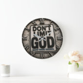 Don't Limit God Faith Motivation Gift ラージ壁時計 (ホーム)