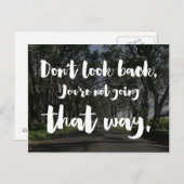 Don't Look Back引用文 ポストカード (正面/裏面)