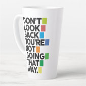 Don't look back カフェラテマグ (左アングル)