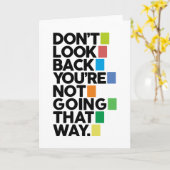 Don't look back カード (黄色い花)