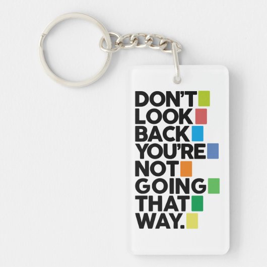 Don't look back キーホルダー (正面)