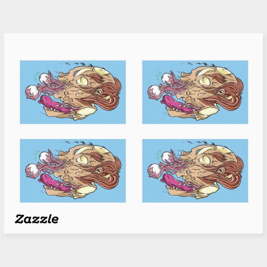 Don't look back! 長方形シール (シート)