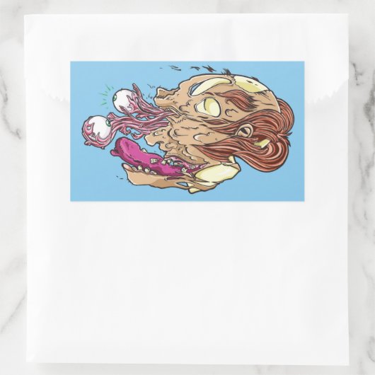 Don't look back! 長方形シール (バッグ)