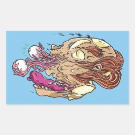 Don't look back! 長方形シール