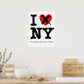 Don't Love New York おもしろい Poster Umous ポスター (キッチン)