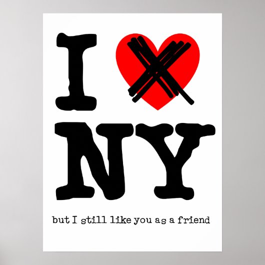 Don't Love New York おもしろい Poster Umous ポスター (正面)