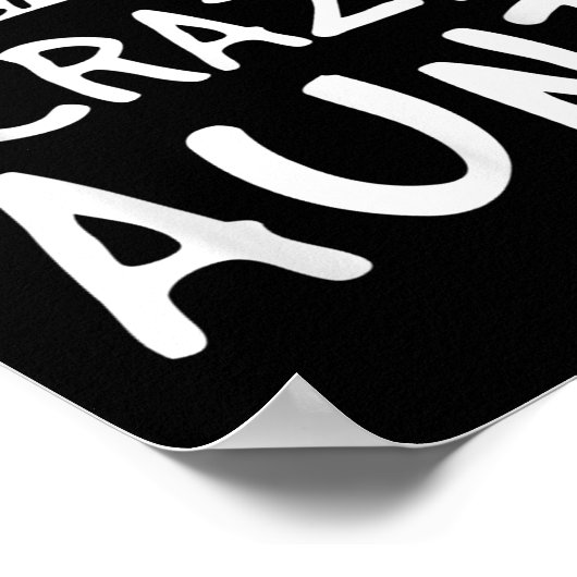 Don't Make Me Call My Crazy Aunt - Nephew Niece Fu ポスター (角)