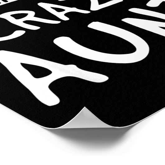 Don't Make Me Call My Crazy Aunt - Nephew Niece Fu ポスター (角)