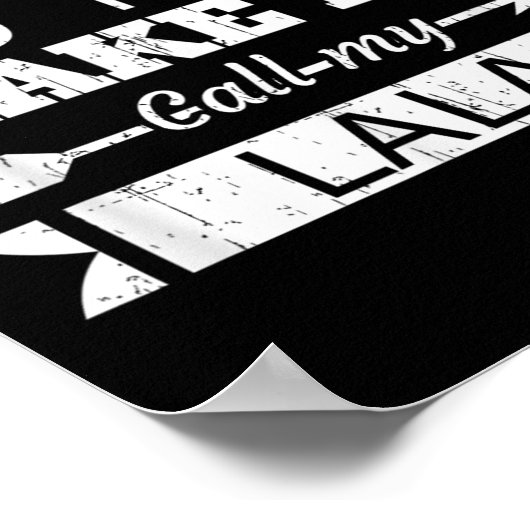 Don't Make Me Call My Lala Grandma Funny Granhild  ポスター (角)