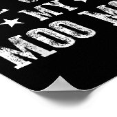 Don't Make Me Call My Moo Moo Grandma Funny Granhi ポスター (角)