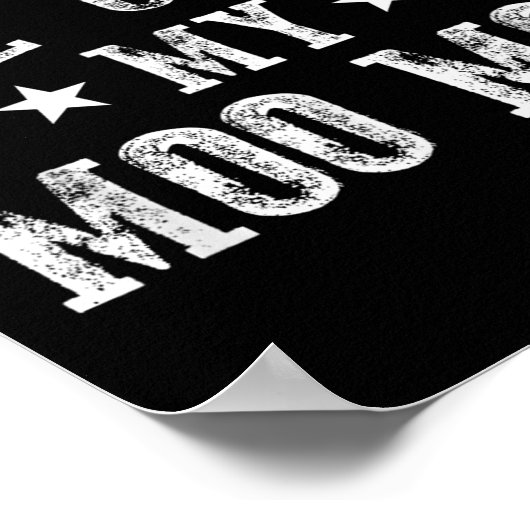 Don't Make Me Call My Moo Moo Grandma Funny Granhi ポスター (角)