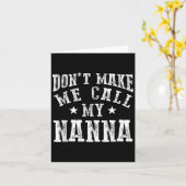 Don't Make Me Call My N Grandma Funny Granhild  カード (黄色い花)
