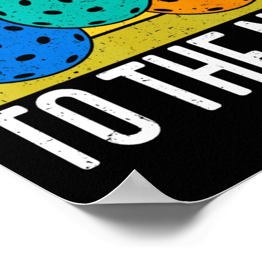 Dont Make Me Come To The Net Funny Ckleball ポスター (角)