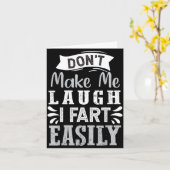 Don't Make Me Laugh I Fart Easily, Laugh Fart  カード (黄色い花)