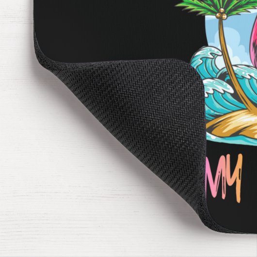 Dont Make Me Put My Foot Down Flamingo Summer Funn マウスパッド (コーナー)
