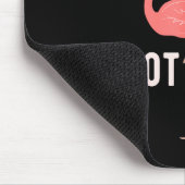 Don't Make Me Put My Foot Down Funny Flamingo  マウスパッド (コーナー)