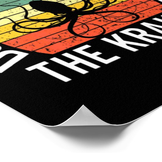 Dont Make Me Release The Kraken Sea Monster Octop  ポスター (角)