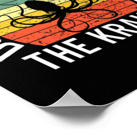 Dont Make Me Release The Kraken Sea Monster Octop  ポスター (角)