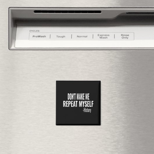 Dont Make Me Repeat Myself History Teacher Stud _1 マグネット (インサイチュ (食洗機))