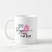 Dont Make Me Slap You With My Flip Flop Funny Woma コーヒーマグカップ (左)