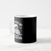 Don't Make Me Take You To The Train Station Funny コーヒーマグカップ (正面左)