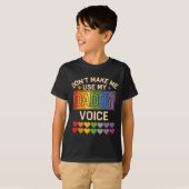 Dont Make Me Use Daddy Voice Gay Rainbow Pride  Tシャツ (正面フル)