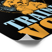 Don't Make Me Use My Dog Training Voice Gift Quote ポスター (角)