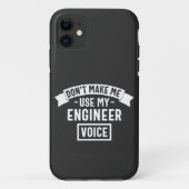don't make me use my engineer voice Case-Mate iPhoneケース (裏面)