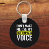 Don't Make Me Use My Firefighter Fire Captain Chie キーホルダー (正面)