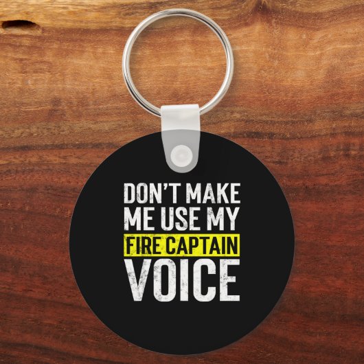 Don't Make Me Use My Firefighter Fire Captain Chie キーホルダー (正面)